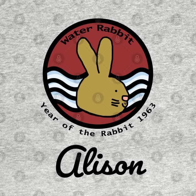 Alison Born Year of the Water Rabbit 1963 by ellenhenryart